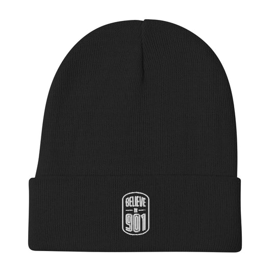 Believe in 901 Embroidered Beanie