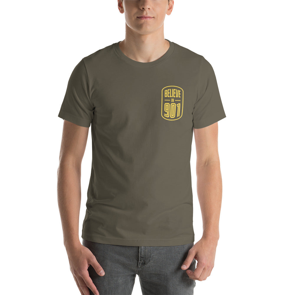 Believe in 901 T shirt (Gold logo)