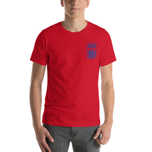 Believe in 901 T Shirt (Red and Blue)