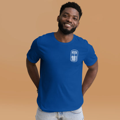 Believe In 901 T Shirt (Blue with White logo)